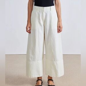 Apiece Apart Malou Cream Wide leg Pants